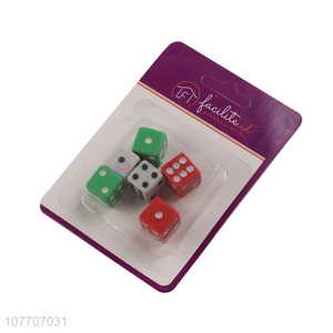 Factory direct color plastic dice KTV/bar game rounded dice