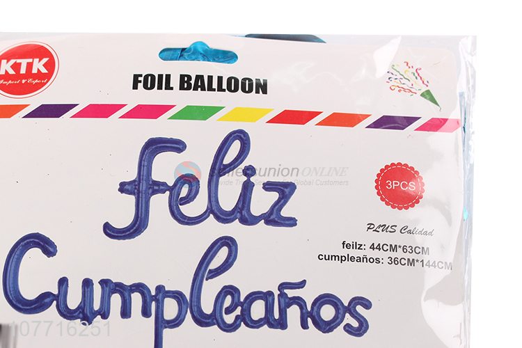 High quality birthday party decoration Spanish birthday balloons