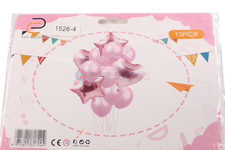 High quality pink wedding birthday party decoration 14-piece balloon set