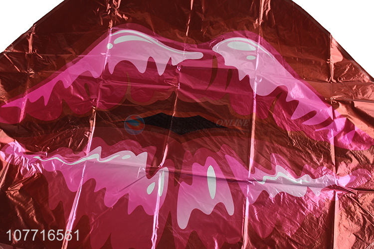 Hot sale lip balloon party decoration pendant aluminum film balloon