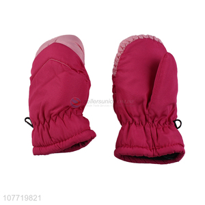 Winter double-layer gloves warm and thick cycling gloves for children