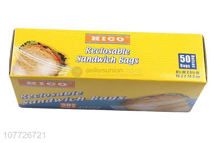 New product cheap reclosable storage bags for sandwich