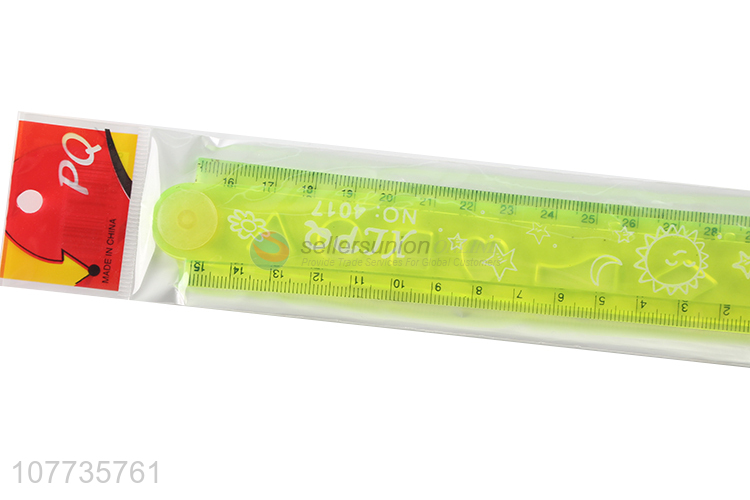 Factory price plastic straight ruler plastic drawing ruler for kids