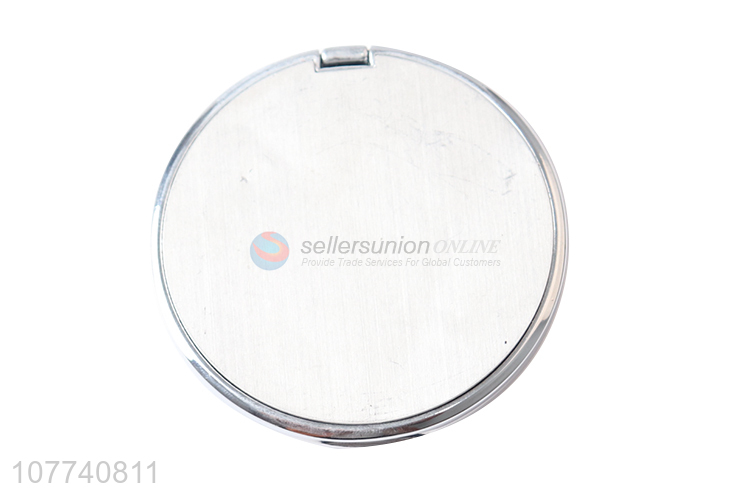 Excellent quality round metal compact mirror geometric pattern makeup mirror