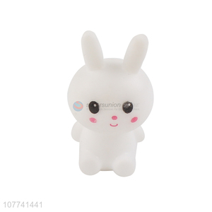 Top sale PVCwhite rabbit shape kids swim bath toys