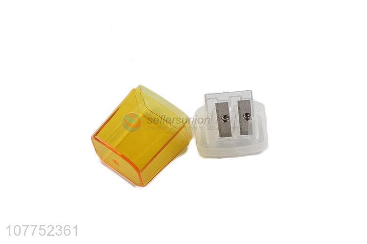 Good quality double holes pencil sharpener office school stationery