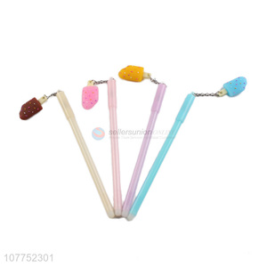 Latest products popsicle pendant plastic gel ink pen student stationery