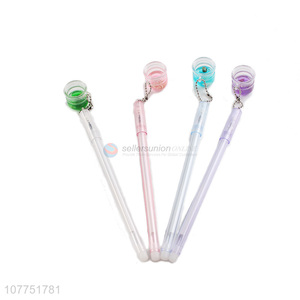 Wholesale cute candle pendant plastic gel ink pen student stationery