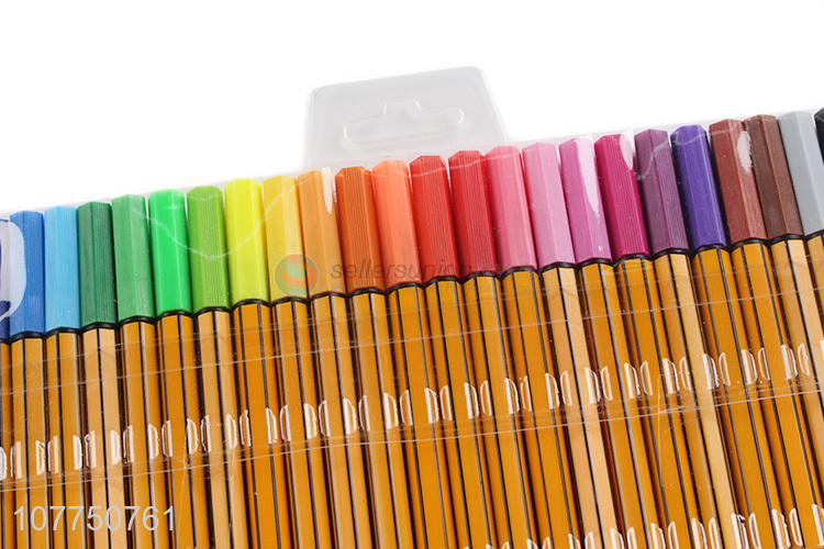 Custom safety 24 colors fine liner pen plastic drawing pen