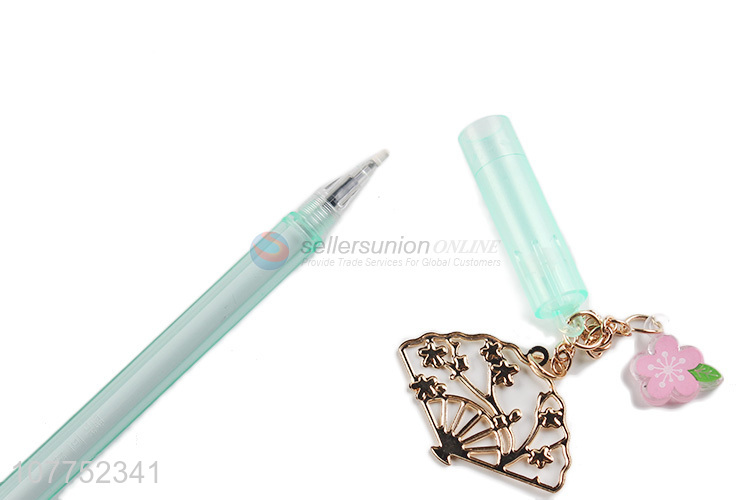 Wholesale creative handfan pendant plastic gel ink pen student stationery