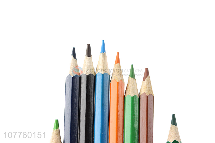 Children painting wooden 12 color pencil set for sale