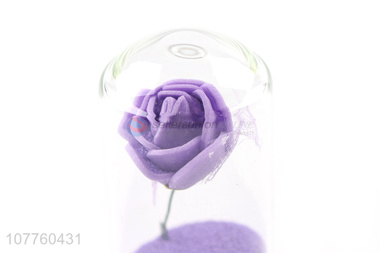 Fashion Design Simulation Rose Glass Bottle Wishing Drift Bottle