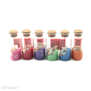 Custom Color Sand And Shells Glass Wishing Bottle Drift Bottle