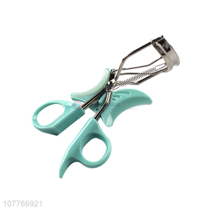 Hot selling multifunctional partial metal eyelash curler with rubber pad