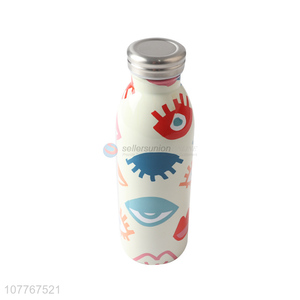 Creative vacuum stainless steel vacuum flask portable student water cup