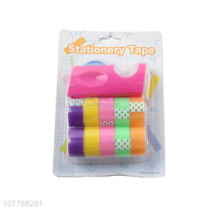 High quality color paper tape decorative sticker transparent paper tape