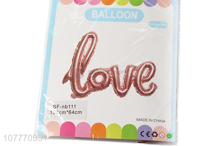 High quality love letter foil balloon for party decoration