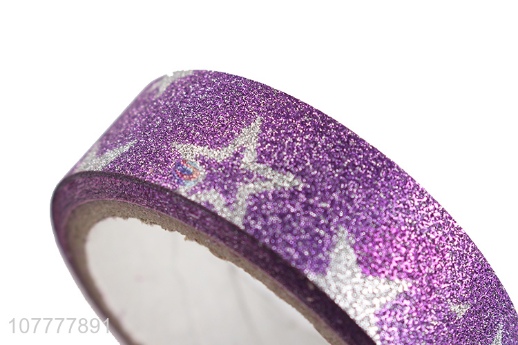 New arrival star pattern glitter washi tape decorative tapes packaging