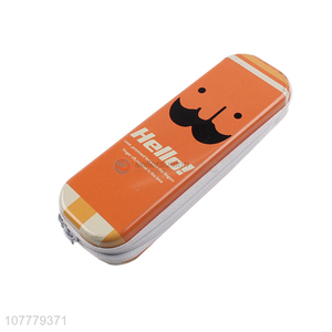 New Design Tinplate Pencil Case Pencil Box With Zipper