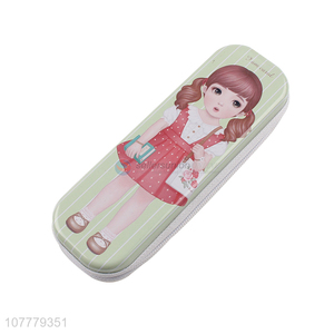 Wholesale Students Stationery Tinplate Pencil Case