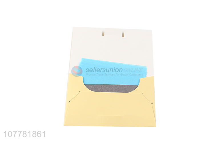 Portable oil blotting paper for face cleaning 