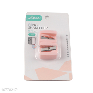 Wholesale pink eyebrow cosmetic pencil sharpener