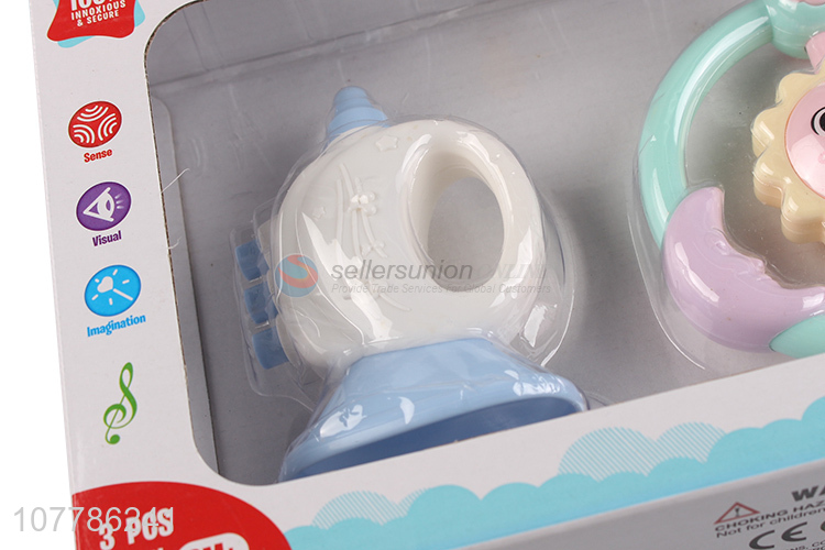 Wholesale eco-friendly food grade baby rattles baby toys