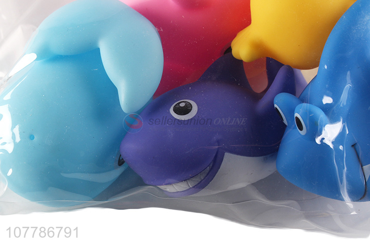Wholesale soft sea animal shape baby swimming toys