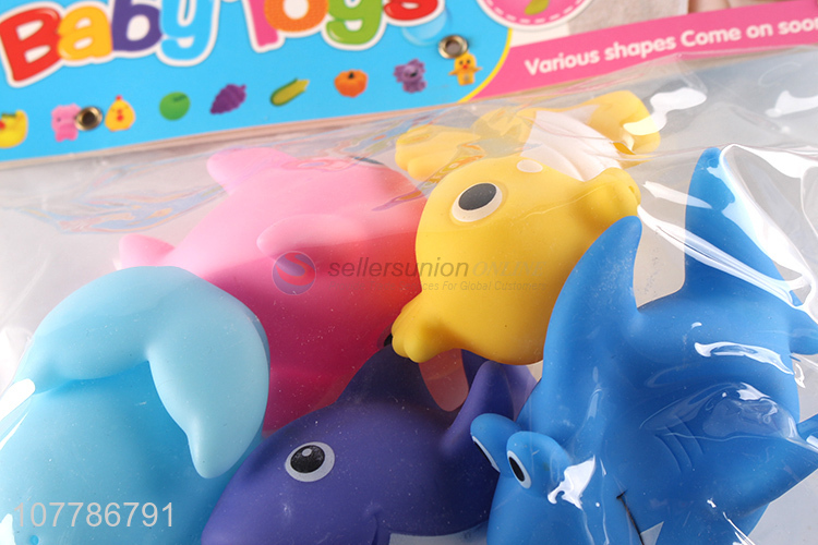 Wholesale soft sea animal shape baby swimming toys