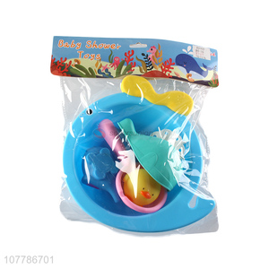 Wholesale baby shower toys infant plastic tub set toys
