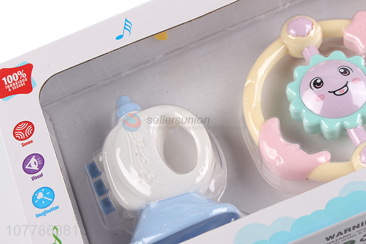 Wholesale non-toxic safety baby rattles infant toys