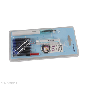 Factory wholesale student pen with replacement ink sac set