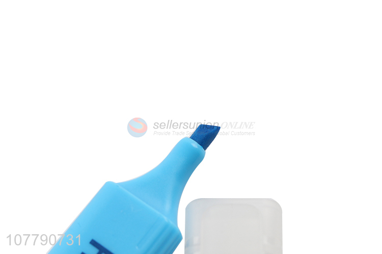 New product plastic highlighter pen cheap student stationery