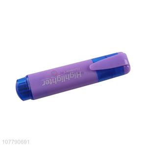 Best selling plastic highlighter pen fluorescent color highlighters