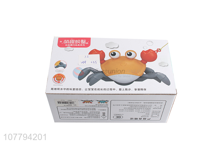 Wholesale children bath toy gear plastic crab toy