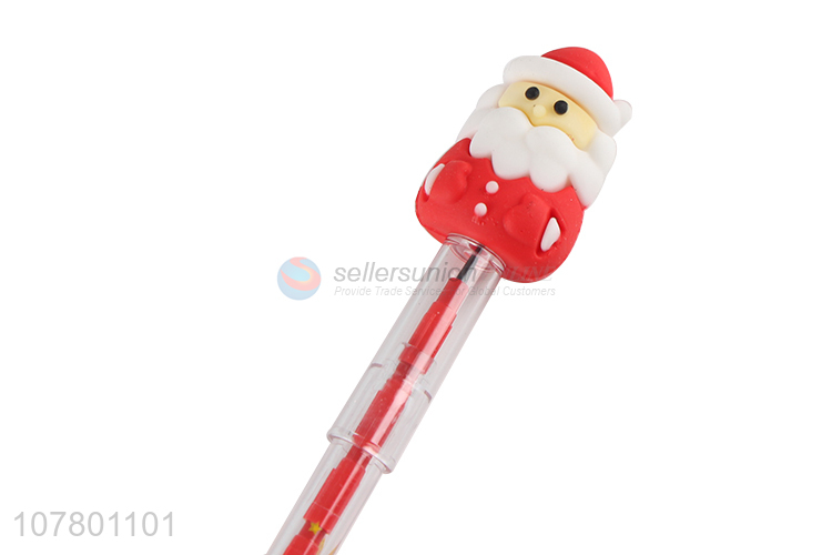 New design Santa Claus craft pencil plastic pencil