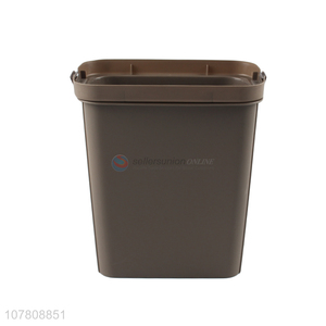 Top product brown plastic trash can dustbin for daily use
