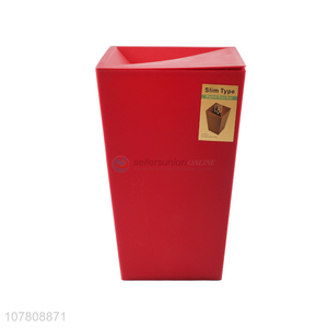 High quality fashionable red stylish dust box trash can
