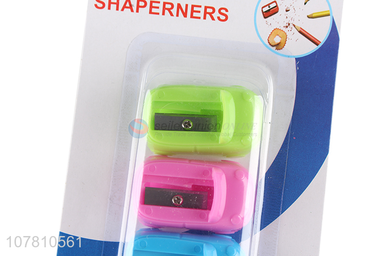 Good quality mini car shape pencil sharpener for students kids
