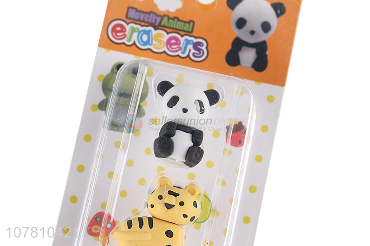 New arrival lovely animal erasers non-toxic children erasers