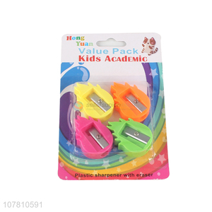 Online wholesale stationery plastic pencil sharpener for kids
