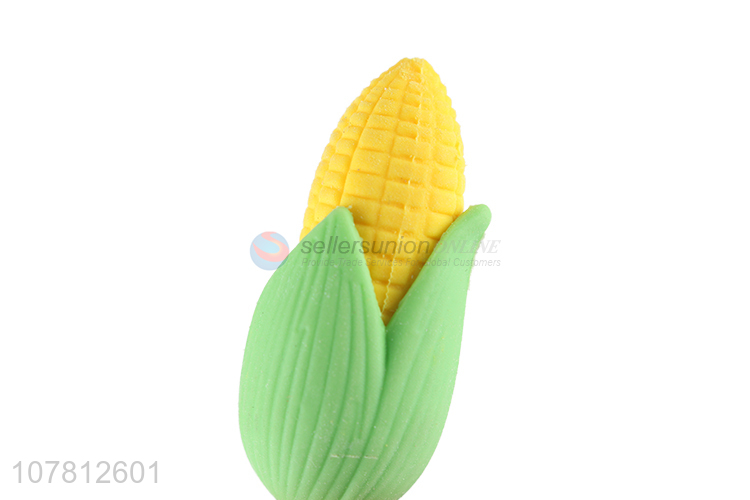New arrival corn shaped eraser mini novelty cartoon eraser