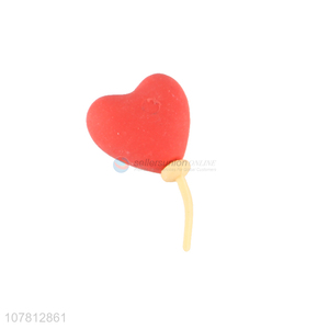 Wholesale eco-friendly heart balloon shaped eraser for boys and girls