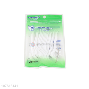 China factory eco-friendly disposable dental floss pick for adults