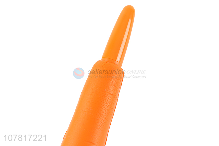 Hot sale carrot shape vent ballpoint pen for children