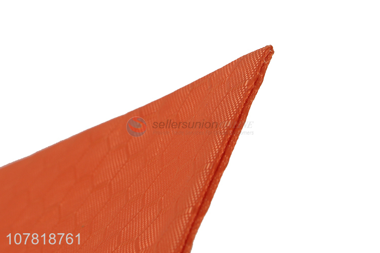 Hot sale orange PP portable zipper stationery bag