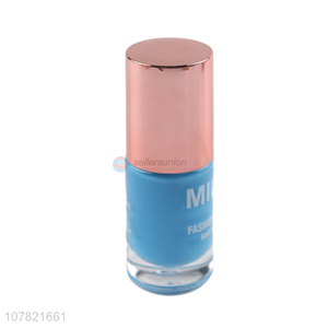 China factory blue 16ml portable nail polish