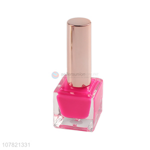 Best selling rose red 16ml nail polish for lady