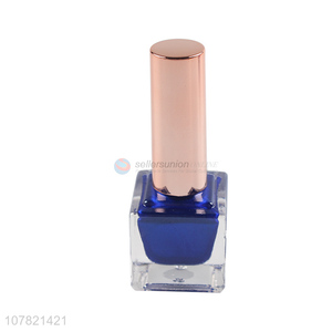 Best selling dark blue 16ml nail polish for lady