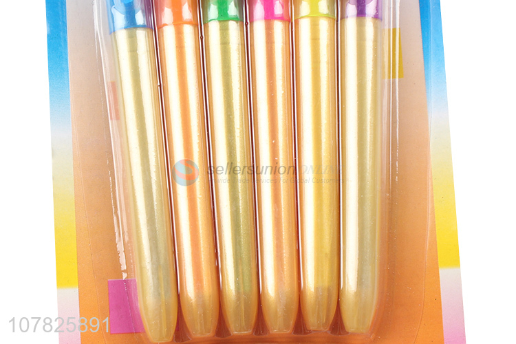 Wholesale 6 color office supplies highlighter pen set